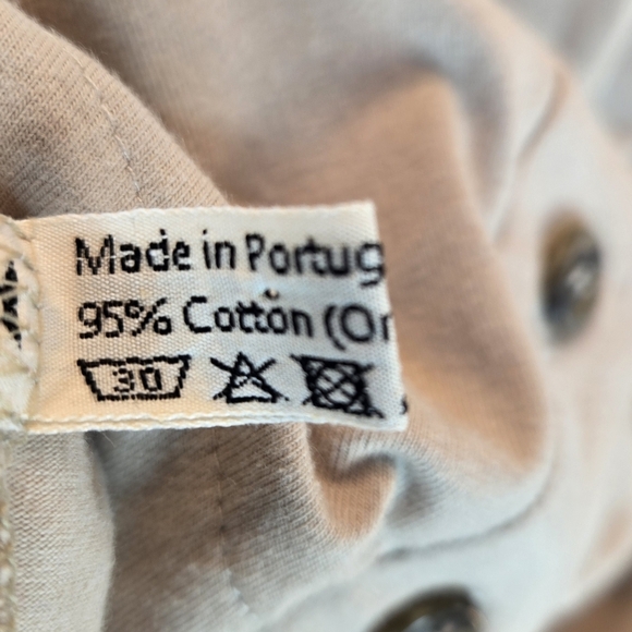 Anne Isabella Beige Asymmetrical Womens Shirt Sz S Button Front Long Sleeve - Picture 7 of 15